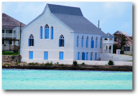 Newly painted old Church in Governor's Harbor